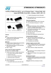 STM8S903K3T3CTR datasheet pdf 1 page