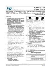 STM32F439BGT6 datasheet pdf 1 page