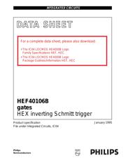 HEF40106BTT datasheet pdf 1 page