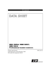 MBB02070C1003FRP00 datasheet pdf 1 page