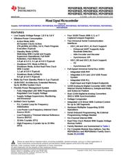 MSP430F6638IZQWT datasheet pdf 1 page