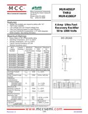 MUR420GP-TP datasheet pdf 1 page
