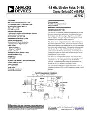 AD7192BRUZ datasheet pdf 1 page