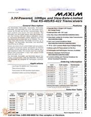 MAX3485CPA datasheet pdf 1 page