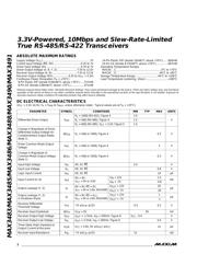 MAX3485CPA datasheet pdf 2 page