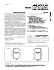 MAX3100EEE+ datasheet pdf 1 page