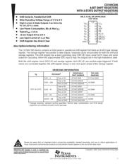CD74HC595M96 datasheet pdf 1 page