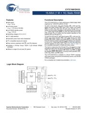 CY7C1061DV33-10BV1XI datasheet pdf 1 page