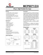 MCP6072T-E/SN datasheet pdf 1 page