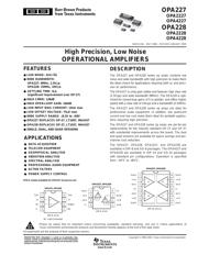 OPA228UA2K5E4 datasheet pdf 1 page