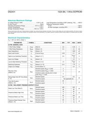 DS2431P datasheet pdf 2 page
