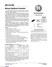 MC14516BDR2G datasheet pdf 1 page