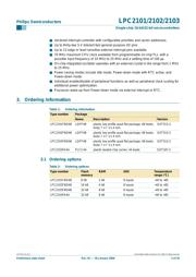LPC2103 datasheet pdf 2 page