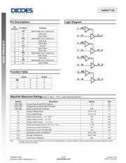 74AHCT125T14-13 datasheet pdf 2 page