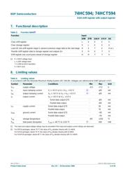 74HC594DB datasheet pdf 6 page