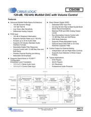 CS4398-CZZR datasheet pdf 1 page