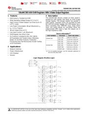 SN74HC595DBR datasheet pdf 1 page