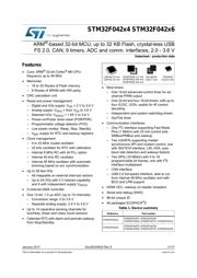 STM32F042F6P6TR datasheet pdf 1 page