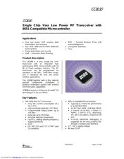 CC1010EMK-433 datasheet pdf 1 page