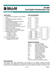 DS1868E-10+ datasheet pdf 1 page