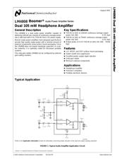 LM4808MM/NOPB datasheet pdf 2 page