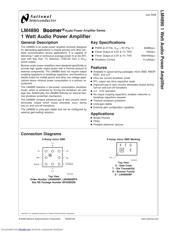 LM4890M datasheet pdf 1 page