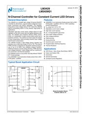 LM3429BSTEVAL/NOPB datasheet pdf 2 page
