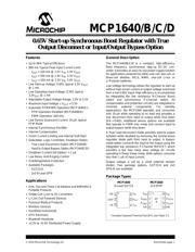 MCP1640-I/MC datasheet pdf 1 page