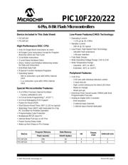 PIC10F220T-E/MC datasheet pdf 3 page
