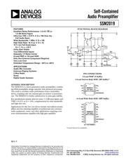 SSM2019BRWZRL datasheet pdf 1 page