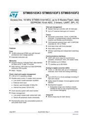 STM8S103K3T6CBOM datasheet pdf 1 page