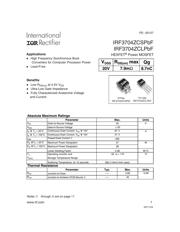 IRF3704ZCSPBF datasheet pdf 1 page