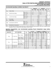 SN74HC74PWT datasheet pdf 3 page