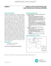 DS28E15P+T datasheet pdf 1 page