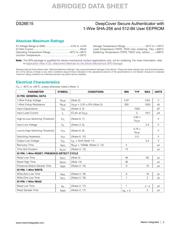 DS28E15P+T datasheet pdf 2 page