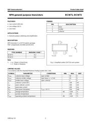 BCW72 datasheet pdf 2 page