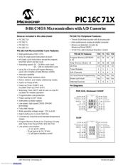 PIC16C715-20I/SO datasheet pdf 1 page