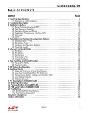 SI4463-B1B-FMR datasheet pdf 3 page