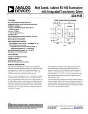 ADM2485BRWZ datasheet pdf 1 page