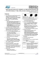 STM32F427ZIT6TR datasheet pdf 1 page