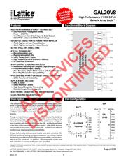 GAL20V8B-25QP datasheet pdf 3 page