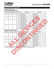 GAL20V8B-25QP datasheet pdf 4 page