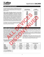 GAL20V8B-25QP datasheet pdf 6 page