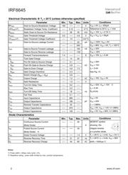 IRF6645 datasheet pdf 2 page