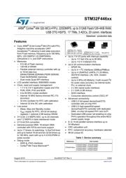 STM32F446RCT7 datasheet pdf 1 page