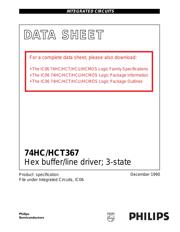 74HCT367PW-T datasheet pdf 1 page