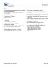 BCM20730A1KMLGT datasheet pdf 2 page