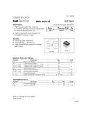 IRF7467 datasheet pdf 1 page