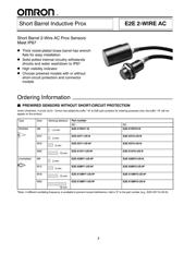 E2E-X10D1-M1G-T1 datasheet pdf 1 page