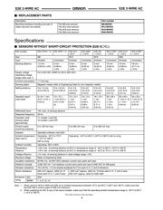 E2E-X10D1-M1G-T1 datasheet pdf 3 page